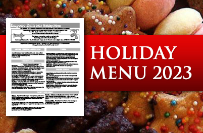Holiday 2023 Menu