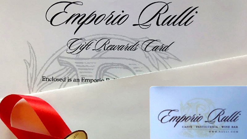 Emporio Rulli Gift Rewards Card